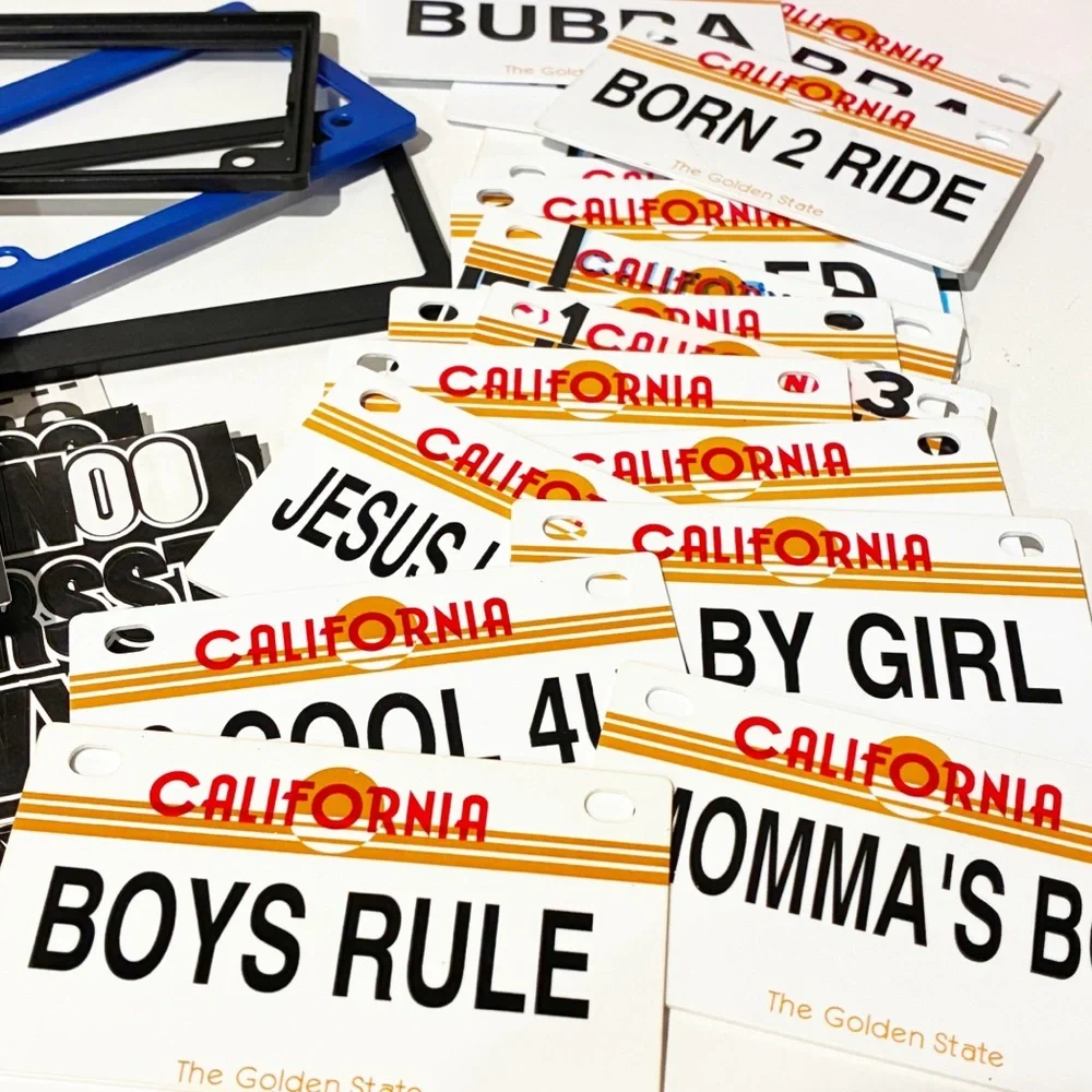 Vintage‎ Personalized California License Plates Lot Y2K